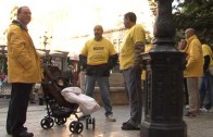 Maceteros en la plaza de Villacerrada para evitar más sustos con conductores despistados