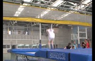 Los gimnastas de trampolín se preparan para el Campeonato de España
