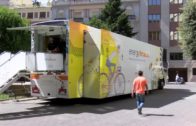 El camión sostenible «Energytruck» aparca en Albacete