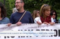 Periodistas de Albacete se concentran por la libertad de prensa
