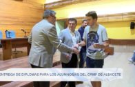 Entrega de diplomas para los alumnos/as del CRMF de Albacete