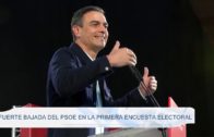 Fuerte bajada del PSOE en la primera encuesta electoral