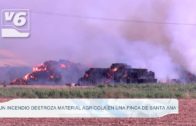 PROVINCIA | Un incendio destroza material agrícola en una finca de Santa Ana
