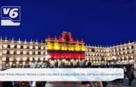 VOX pone pegas a la iluminación del 12 de octubre y la bandera de España en el antiguo Ayuntamiento