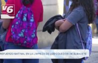 Refuerzo matinal en la limpieza de los colegios de Albacete