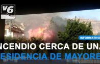 Incendio cerca de la residencia de mayores de Alcalá del Júcar