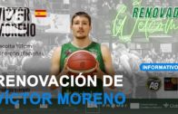 Víctor Moreno renueva con el Bueno Arenas Albacete Basket