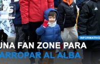 Centenares de aficionados arroparon al Alba en la ‘Fan Zone’ previa al partido contra Málaga