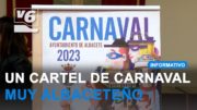 Un cartel de Carnaval con el ‘Skyline’ de Albacete