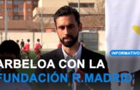 Tradicional visita de Álvaro Arbeloa a la escuela de la Fundación del Real Madrid en Albacete