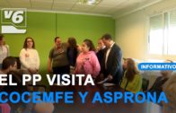 El PP visita Cocemfe y Asprona con Carmen Fúnez