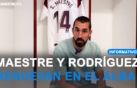 Sergi Maestre y Álvaro Rodríguez, buques insignia, renuevan con el Albacete Balompié.