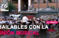 Bailables de la Unión Musical Ciudad de Albacete en la plaza Mayor