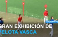 Fuentealbilla acogió una espectacular exhibición de pelota vasca