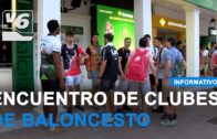 Encuentro de clubs de baloncesto en el Stand de Globalcaja en el recinto ferial