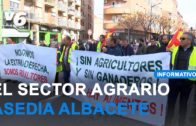 La tractorada de agricultores colapsa Albacete ciudad