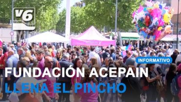Fundación Acepain llena el Pincho de la Feria con los cortadores de jamón solidarios