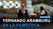 Lleno absoluto para escuchar a Fernando Aramburu en la Filmoteca