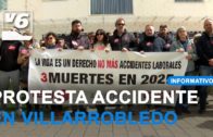 Protesta por la muerte laboral de un trabajador en Villarrobledo